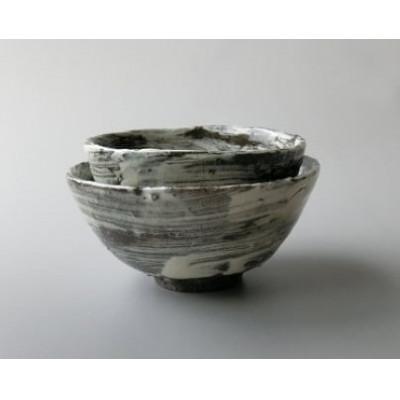 ふるさと納税 玄海町 【唐津焼】中川自然坊窯　刷毛目唐津　ご飯茶碗(夫婦碗)ペアセット【C052】 |  | 03
