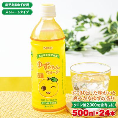 ふるさと納税 伊佐市 ゆずドリンク 500ml (24本) ペットボトル ゆずだもん。(伊佐市)