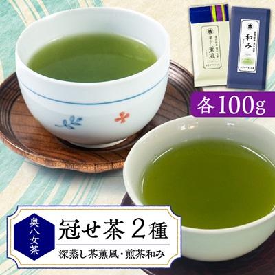 ふるさと納税 大牟田市 銘茶の里奥八女 特上深蒸し茶 高級煎茶(冠せ茶