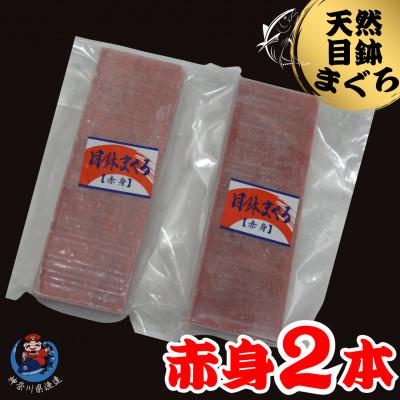ふるさと納税 三浦市 神奈川県漁連 天然目鉢マグロ 赤身サク 150g×2パック