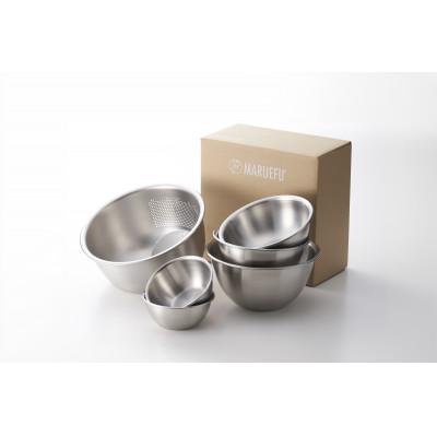 ふるさと納税 燕市 3WAY 水切りボウル \u0026 ステンレスボウル 3PCS 二合ミニボウル2個付き(全6点セット)の画像