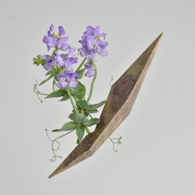ふるさと納税 木津川市 海外展示会出展 スタイリッシュな花器 ハンギングベース 砂目調
