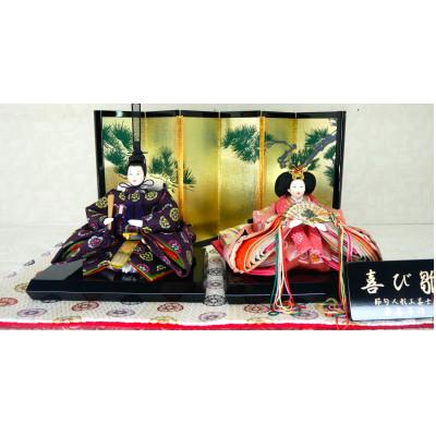 ふるさと納税 小野市 雛人形 京芥子親王「桔梗華紋」オリジナル金襴敷 No.K-607