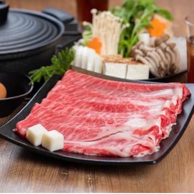 ふるさと納税 上富田町 熊野牛 ロース・肩ロース すき焼き・しゃぶしゃぶ用 1kg (牛脂付き)