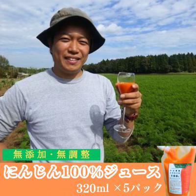 ふるさと納税 八街市 さらっと飲みやすい 100%人参ジュース 320ml×5パック