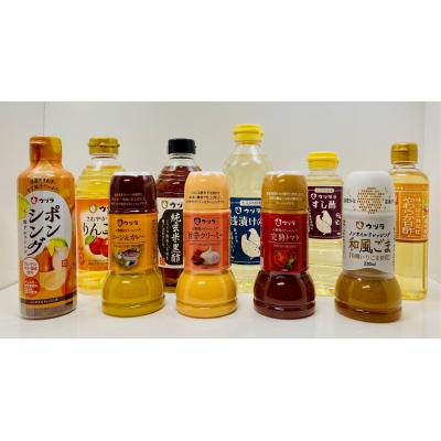 ふるさと納税 井原市 原料こだわりのウヅラお酢ドレッシングセット