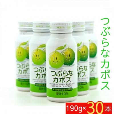 ふるさと納税 由布市 つぶらなカボス(190g×30本) さわやかなカボスの果汁ベースのジュース(由布市)
