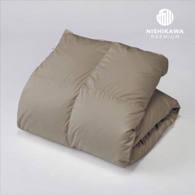 ふるさと納税 近江八幡市 [nishikawa/西川]羽毛ふとんNP7051ポーリッシュホワイトグースダウン90%/S/グレー