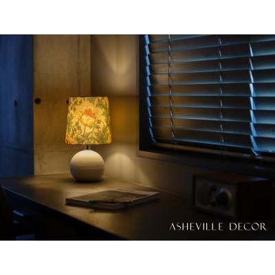 ふるさと納税 甲賀市 [mimi lamp]ミミランプ(白) - ウィリアムモリス アネモネ(日本製)テーブルスタンド