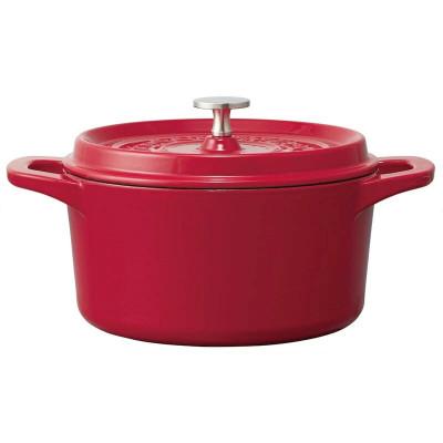 ふるさと納税 奈良市 IH対応ココット鍋20cm パプリカレッド INCT20N