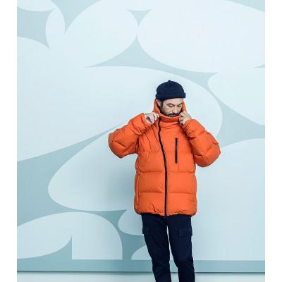 ふるさと納税 小樽市 北海道ダウン:RETAR NUY/レタールヌイ ダウンパーカー24 男女兼用 オレンジ/M