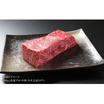 ふるさと納税 白川村 飛騨牛 赤身(モモ)ブロック[塊] 300g 真空パック