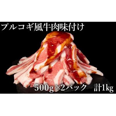 ふるさと納税 水上村 プルコギ風牛肉味付け 500g×2P 計:約1.0kg(水上村)