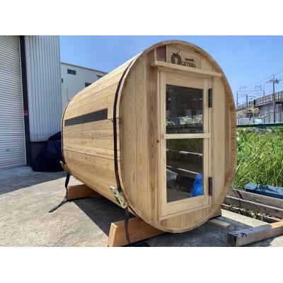 ふるさと納税 摂津市 ★☆配送:関西地方限定☆★大阪摂津ブランド!国産木で造るロウリュできる本格バレルサウナ!約1.0坪