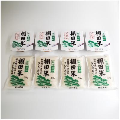 ふるさと納税 村上市 [鮮度そのまま真空パック]岩船産棚田米コシヒカリ 白米1.2kg + パックごはん(150g×4個)