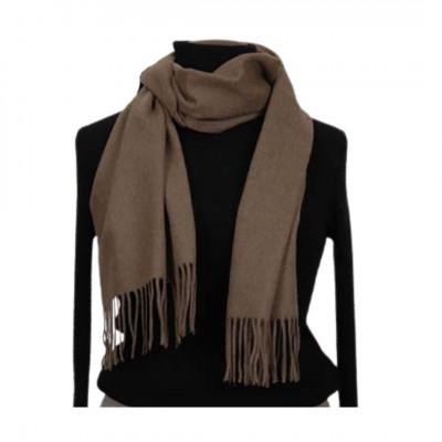 ふるさと納税 田原本町 無染色 カシミヤ マフラー 無地 66401 男女兼用 ブラウン