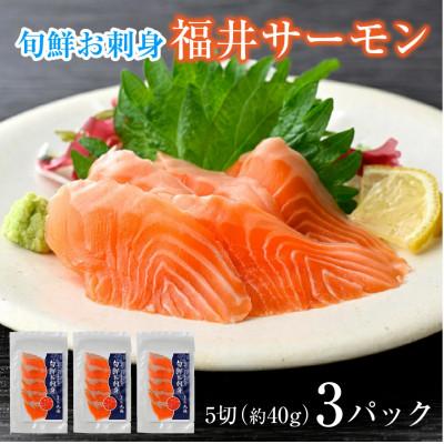 ふるさと納税 小浜市 旬鮮お刺身 福井サーモン(5切×3パック)