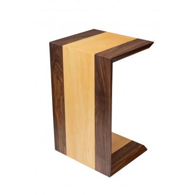 ふるさと納税 宇城市 ウォールナットとバスウッドのソファテーブル 55cm×35cm×30cm