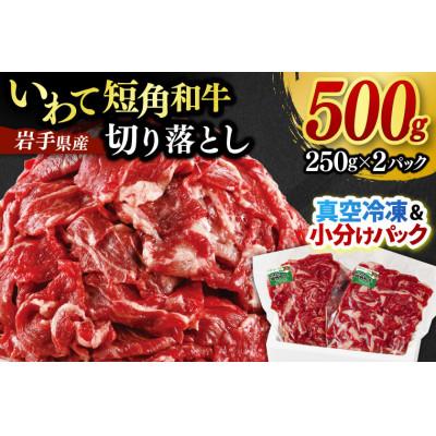 ふるさと納税 紫波町 切り落とし 赤身 いわて 短角和牛 500g 小分けパック 真空冷凍