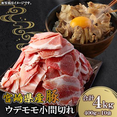 ふるさと納税 高鍋町 宮崎県産豚 ウデモモ 小間切れ 400g×10袋(高鍋町)