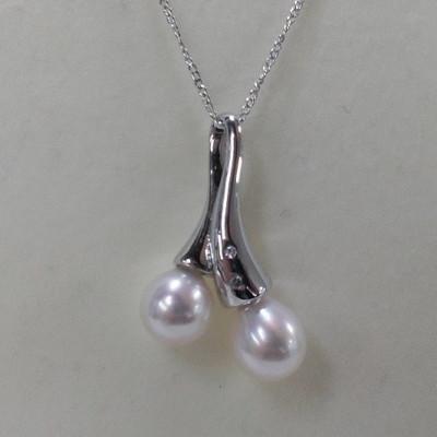 ふるさと納税 鳥羽市 伊勢志摩あこや本真珠ペンダント・パインニードル(P22)80-14