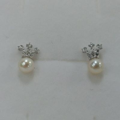 ふるさと納税 鳥羽市 伊勢志摩あこや本真珠ピアスSV製スタッド(S06)クラウン50-70