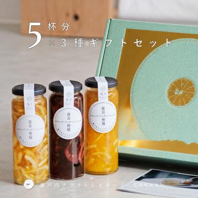 ふるさと納税 廿日市市 [広島・宮島口]廣島クラフトレモネード3種ギフトセット 1本で5杯分