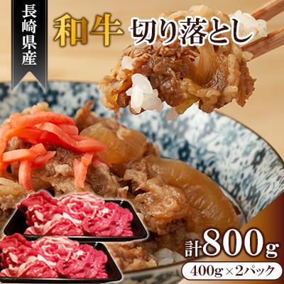 ふるさと納税 佐々町 長崎県産和牛切り落とし 800g(400g×2) [合同会社肉のマルシン](佐々町)
