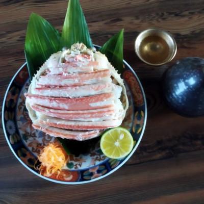 ふるさと納税 宮津市 松葉蟹 ほぐし身(特々大) ※活き蟹1100g級使用[甲羅盛り]