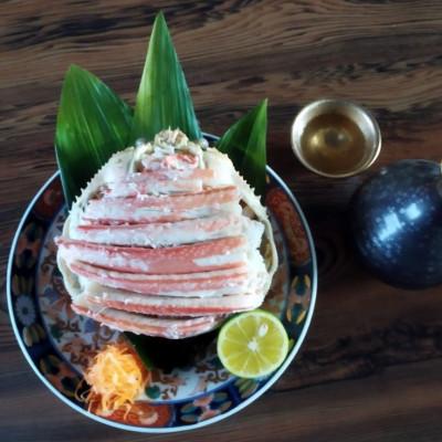 ふるさと納税 宮津市 松葉蟹 ほぐし身(特々特大) ※活き蟹1200g級使用[甲羅盛り]