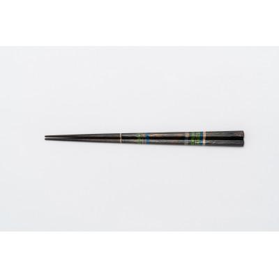 ふるさと納税 小川町 蒔絵御箸 あおい時 22.5cm六角形×1膳