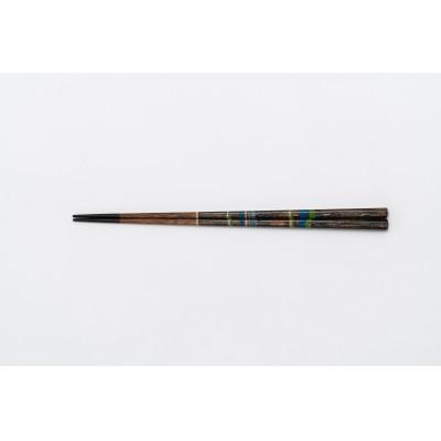 ふるさと納税 小川町 蒔絵御箸 あおい時 22.5cm八角形×1膳