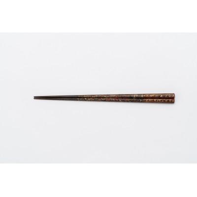 ふるさと納税 小川町 蒔絵御箸 「紅空輝く」 24cm八角形×1膳