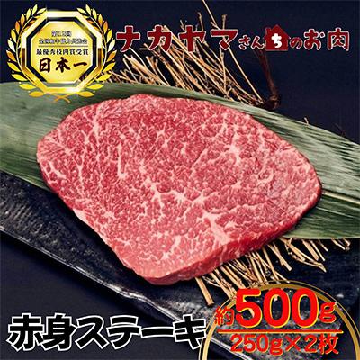 ふるさと納税 鹿屋市 2545 [ナカヤマさんちのお肉]うしの中山 赤身ステーキ 約500g(約250g×2枚)