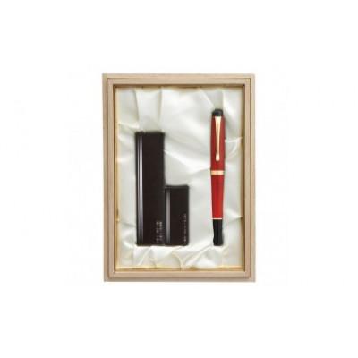 ふるさと納税 奈良市 EG-01 くれ竹万年毛筆 夢銀河 鹿角/古代日本茜染め