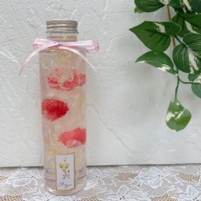 ふるさと納税 須賀川市 ハーバリウム(ピンク)1本