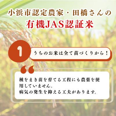 ふるさと納税 小浜市 令和8年産【新米】福井県産こしひかり JAS有機米