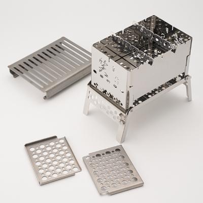 ふるさと納税 戸田市 笑's コンパクト焚き火グリルB-6君 3点セット(B6