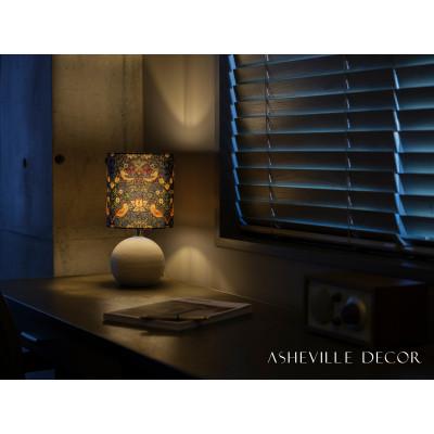 ふるさと納税 甲賀市 [mimi lamp]ミミランプ(白) - ウィリアムモリス いちご泥棒(日本製)テーブルスタンド