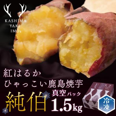 ふるさと納税 鹿嶋市 [人気・冷凍]ひゃっこい鹿島焼芋 純伯 1.5kg(KBK-23)