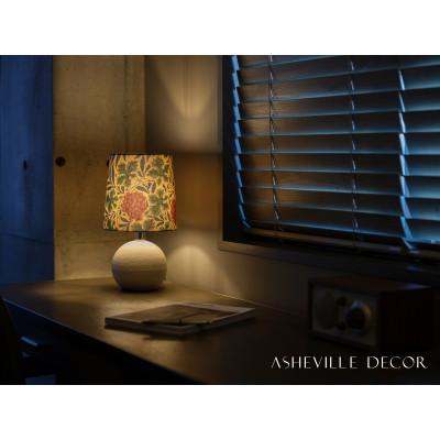 ふるさと納税 甲賀市 [mimi lamp]ミミランプ(白) - ウィリアムモリス ヴァイン(日本製)テーブルスタンド