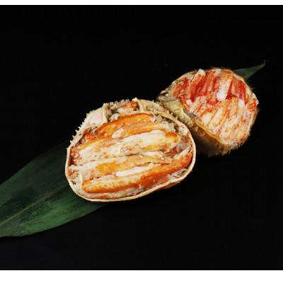 ふるさと納税 新発田市 佐渡産本ズワイガニ・毛ガニ甲羅詰め食べ比べ 100g×各1個