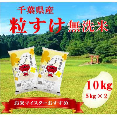 ふるさと納税 大網白里市 [令和6年産]千葉県産「粒すけ」無洗米 10kg (5kg×2袋)