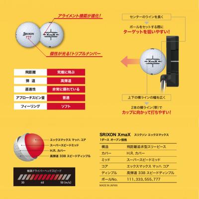 ふるさと納税 丹波市 ゴルフボール　スリクソンXmaX　ホワイト　1ダース |  | 03