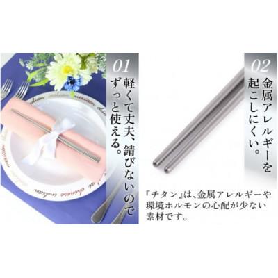 ふるさと納税 鯖江市 【めがね職人が作る】純チタン製箸「かつき」 プレーンつや消し |  | 02