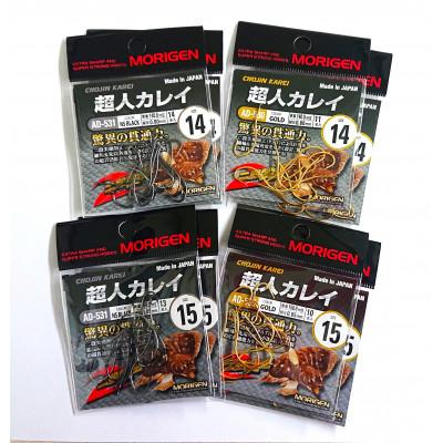 ふるさと納税 加東市 もりげん(MORIGEN) 釣針 超人カレイ 8枚セット(14号/各色2枚・15号/各色2枚)