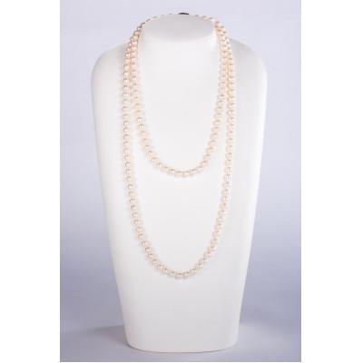 ふるさと納税 鳥羽市 あこや真珠ロングネックレス(W-9)