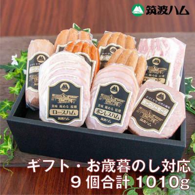 ふるさと納税 桜川市 筑波ハム[お歳暮のし付]銘柄豚「常陸の輝き」バラエティ9品[茨城県共通返礼品]
