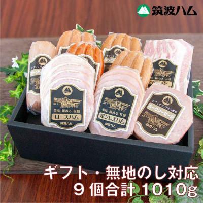 ふるさと納税 桜川市 筑波ハム[無地のし付]銘柄豚「常陸の輝き」バラエティ9品[茨城県共通返礼品]