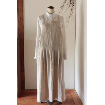 ふるさと納税 奈良市 [Fu-raのリネンエプロン]MARON(生成り)